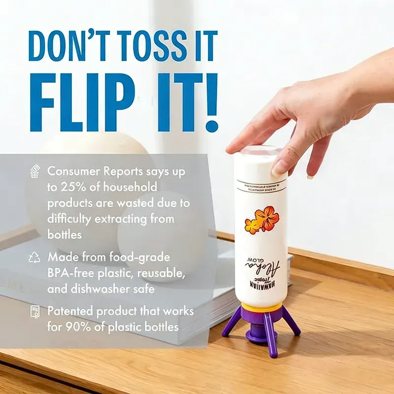 Flip & Flow! Bottle Emptying Caps
